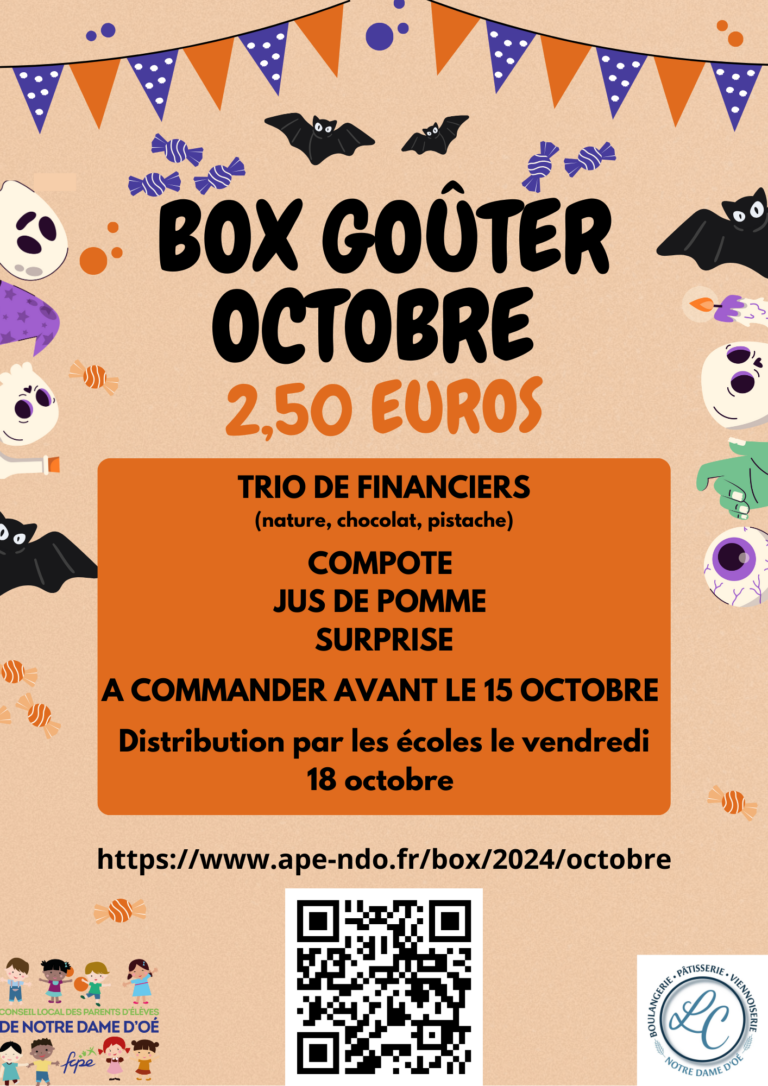 Box Goûter Octobre 2024